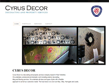 Tablet Screenshot of cyrus-decor.co.uk